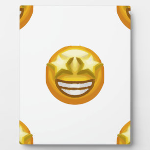Placa Expositora emoji de ojos de estrella