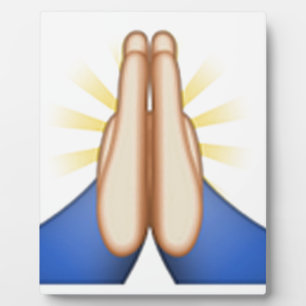 Placa Expositora emoji de oración