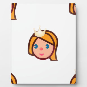 Placa Expositora emoji de princesa