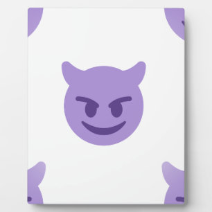 Placa Expositora emoji del diablo