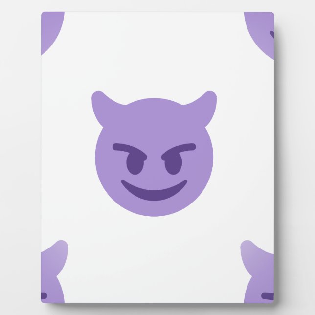 Placa Expositora emoji del diablo (Frente)
