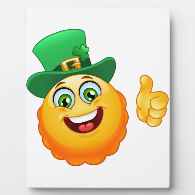 Placa Expositora emoji leprechaun (Frente)