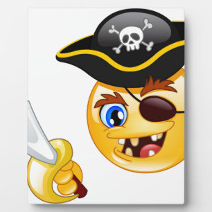 Placa Expositora emoji pirata