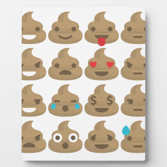 Placa Expositora emojis de poop (Frente)