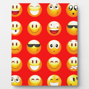 Placa Expositora emojis rojas
