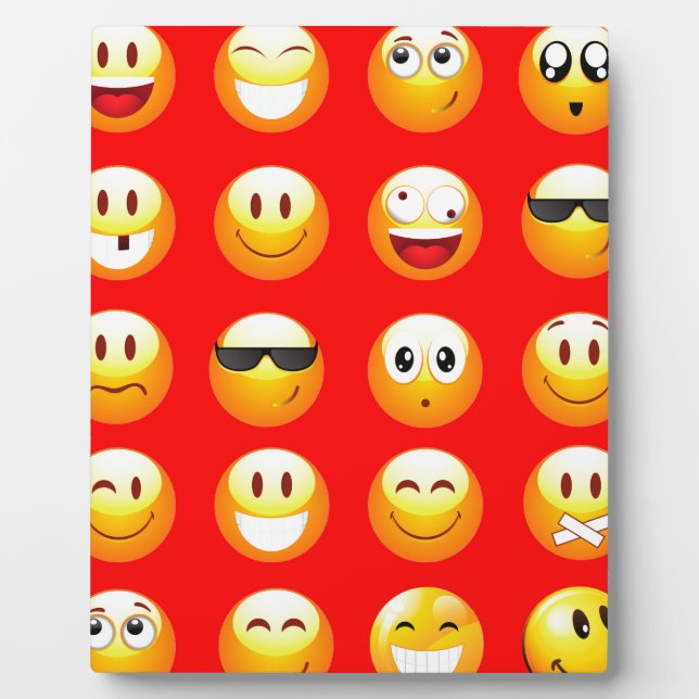 Placa Expositora emojis rojas (Frente)