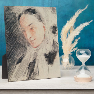 Placa Expositora Empress Eugénie (tiza negra y roja)