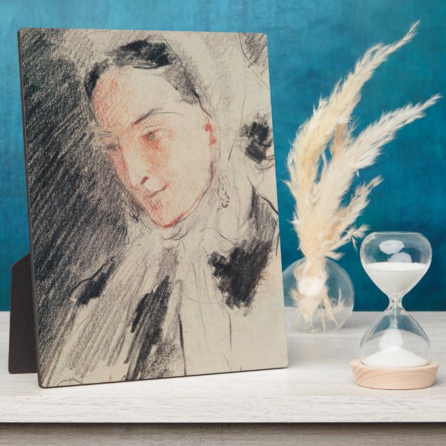 Placa Expositora Empress Eugénie (tiza negra y roja) (Lado)