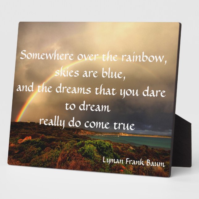 Placa Expositora En Algún Lugar Sobre El Arcoiris (Lado)