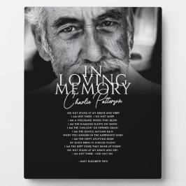 Placa Expositora En amor por la memoria Personalizado Mensajes de t