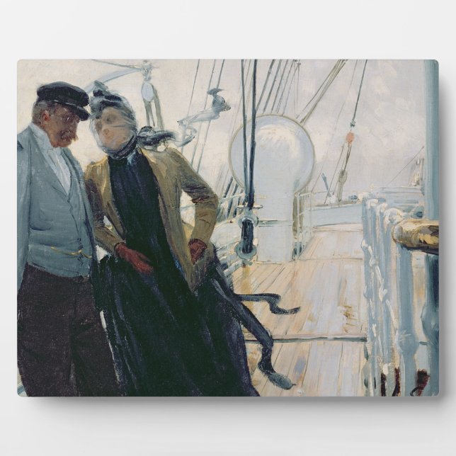 Placa Expositora En cubierta (aceite sobre lienzo) (Frente)