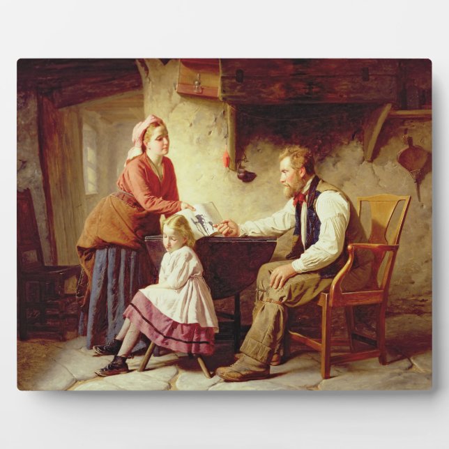 Placa Expositora En desgracia, 1875 (aceite sobre lienzo) (Frente)