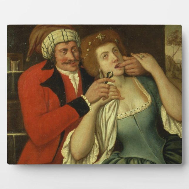 Placa Expositora En el Dentista (aceite sobre lienzo) (Frente)