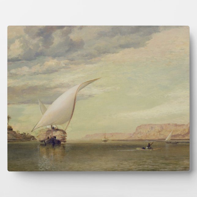 Placa Expositora En el Nilo (aceite sobre lienzo) (Frente)