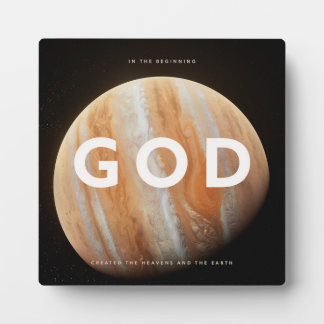 Placa Expositora En el principio Dios