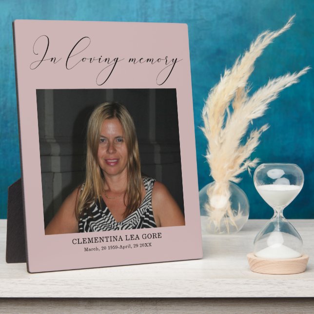 Placa Expositora En el signo de la memoria amorosa Tabletop Plaque  (Lado)