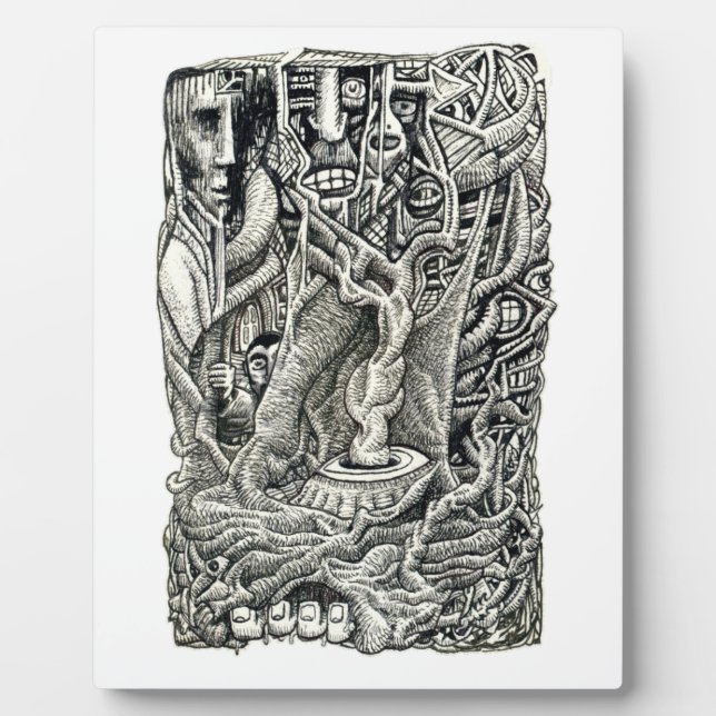 Placa Expositora En el sótano (Frente)