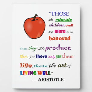 Placa Expositora En elogio a los profesores