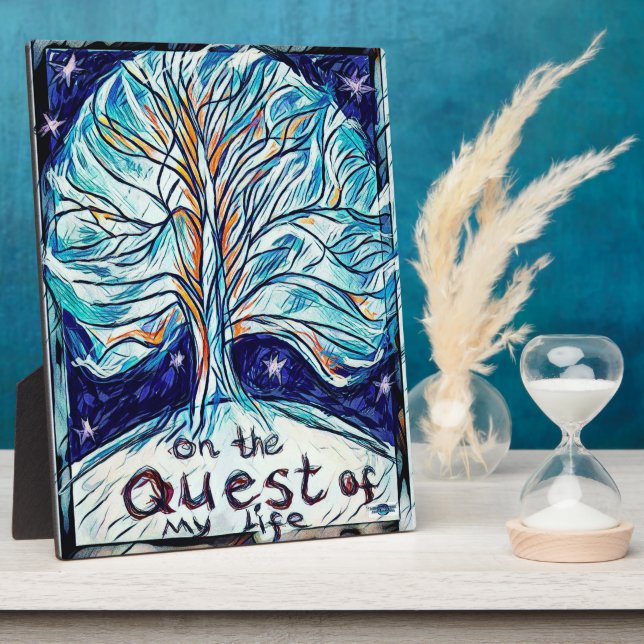 Placa Expositora En la búsqueda de mi vida (Lado)