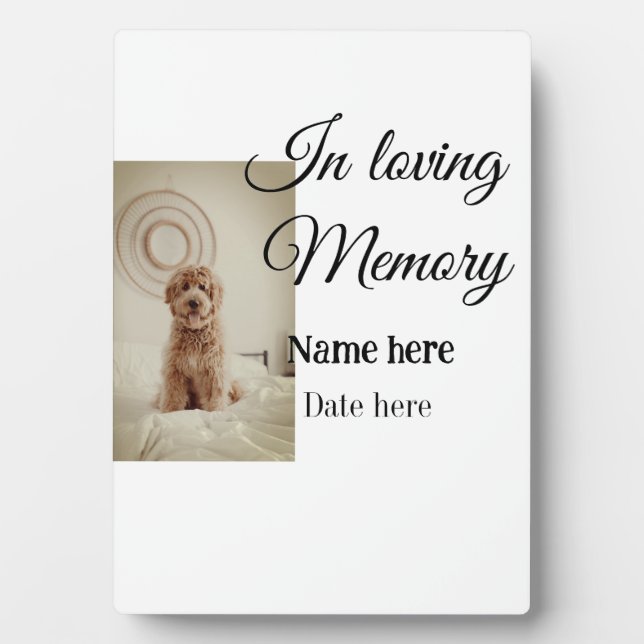 Placa Expositora En la memoria amorosa mantener el recuerdo añadir  (Frente)