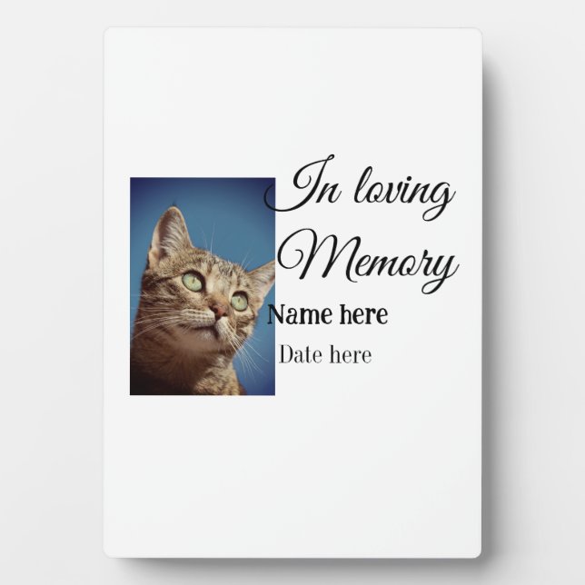 Placa Expositora En la memoria amorosa mantener el recuerdo añadir  (Frente)