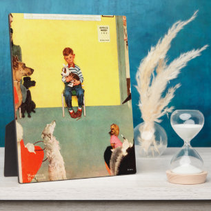 Placa Expositora En los Vets de Norman Rockwell