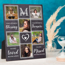 En memoria amorosa Collage de fotos único monument