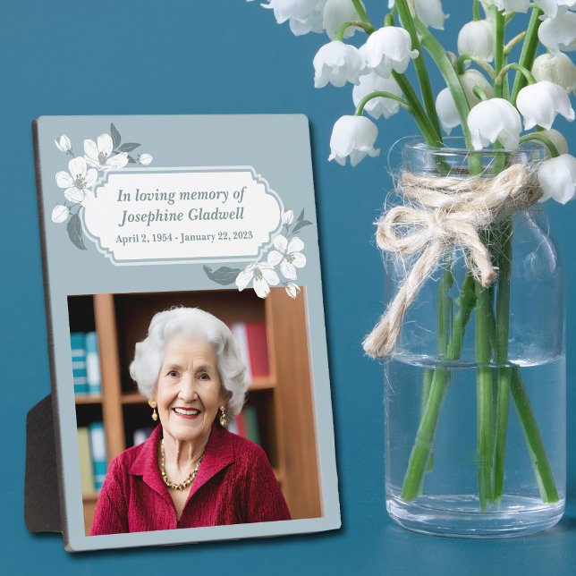 Placa Expositora En Memoria Amorosa Foto De Servicio Funeral Hermos (Subido por el creador)