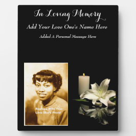 Placa Expositora En Memoria De