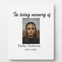 Placa Expositora En memoria de añadir nombre recuerdo conmemorativo