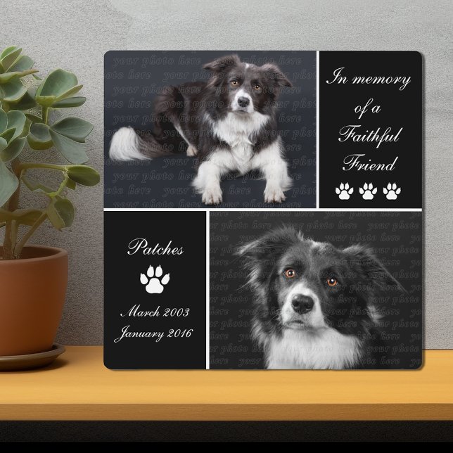 Placa Expositora En memoria de Perro Foto Memorial Keepsake (Subido por el creador)