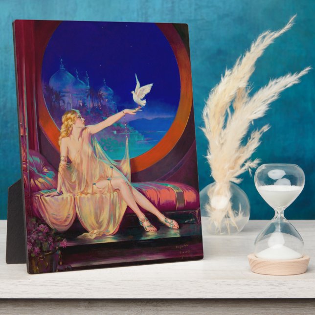 Placa Expositora Encantamiento Árabe Haseki Sultanes Princesa 1925 (Lado)