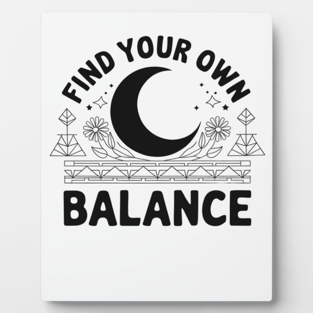 Placa Expositora Encuentra tu propio balance (Frente)