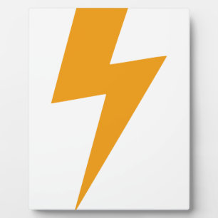 Placa Expositora Energía del Trueno Amarillo Impreso