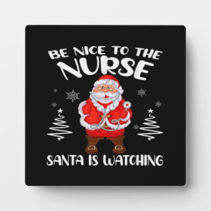 Placa Expositora Enfermera de Santa Claus