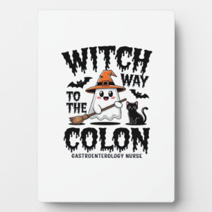 Placa Expositora Enfermera Endo Halloween Enfermera Gastrointestina