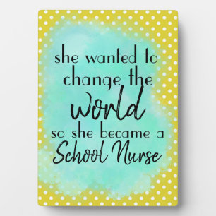 Placa Expositora Enfermera para estudiantes; moda y cadera