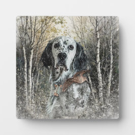 Placa Expositora English Setter 