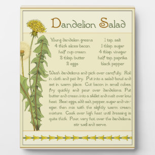 Placa Expositora Ensalada de Dandelion -