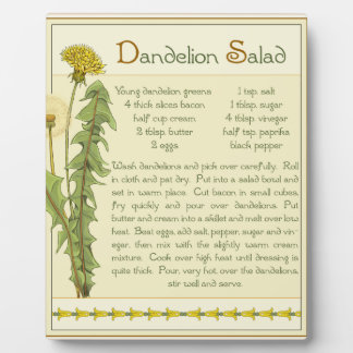 Placa Expositora Ensalada de Dandelion -