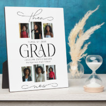 Entonces y ahora Collage de fotos de graduación Ke