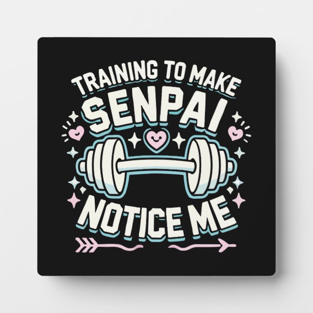 Placa Expositora Entrenamiento Para Hacer Que Senpai Me Notara, Div (Frente)