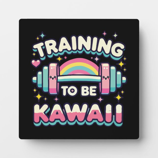 Placa Expositora Entrenamiento para ser kawaii - Curso divertido de (Frente)