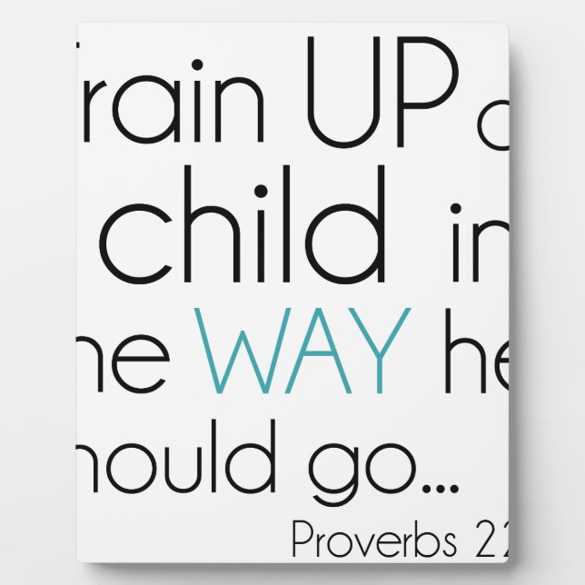 Placa Expositora Entrenar a un niño... (Frente)