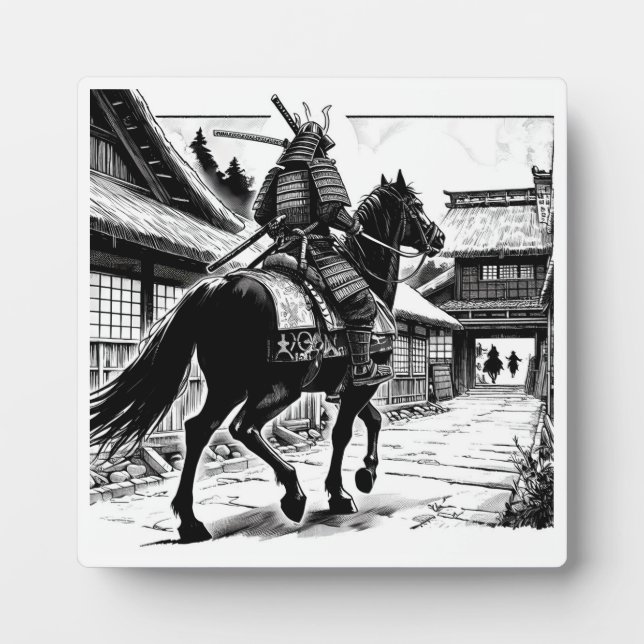 Placa Expositora Epic Samurai Rider Manga Arte Imprimir (Frente)