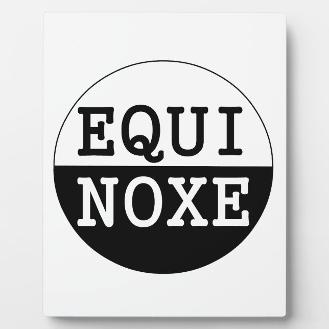 Placa Expositora équinoxe noir et blanc (Frente)