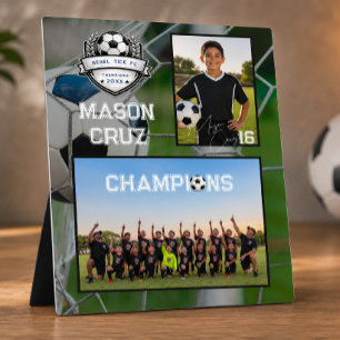 Placa Expositora Equipo de Fútbol   Compañero de Memoria Fotográfic