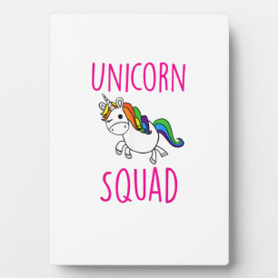 Placa Expositora Equipo de unicornios Camiseta de fiesta de unicorn