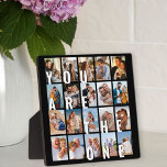 Placa Expositora Eres la foto del Collage de One 20 Picture<br><div class="desc">Un regalo romántico para tu pareja - perfecto para un aniversario de boda, compromiso, prop de matrimonio, etc. El diseño presenta una impresión de gran tamaño que dice "Eres el único", mostrada como superposición en tus imágenes. La plantilla de fotos está configurada para que añadas 20 de tus fotos favoritas,...</div>
