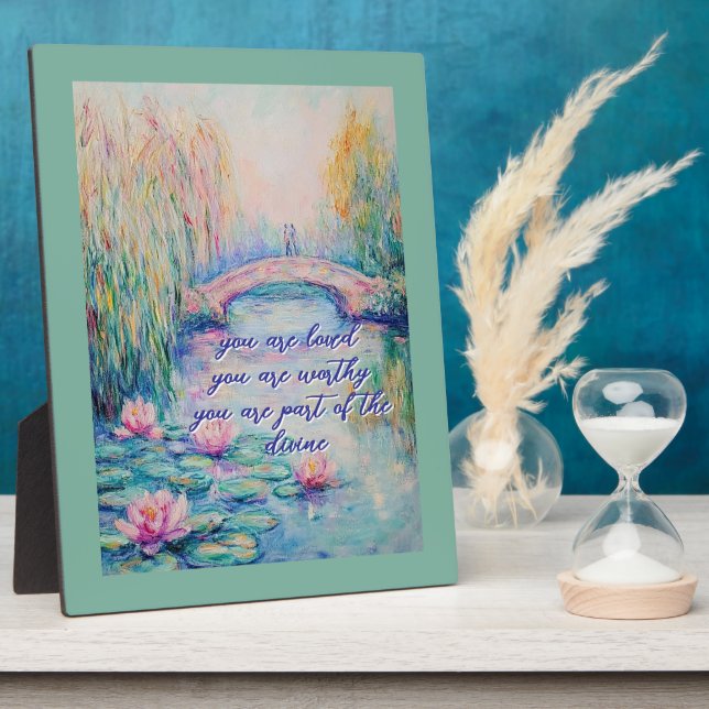 Placa Expositora Eres Un Impresionismo Amado (Lado)